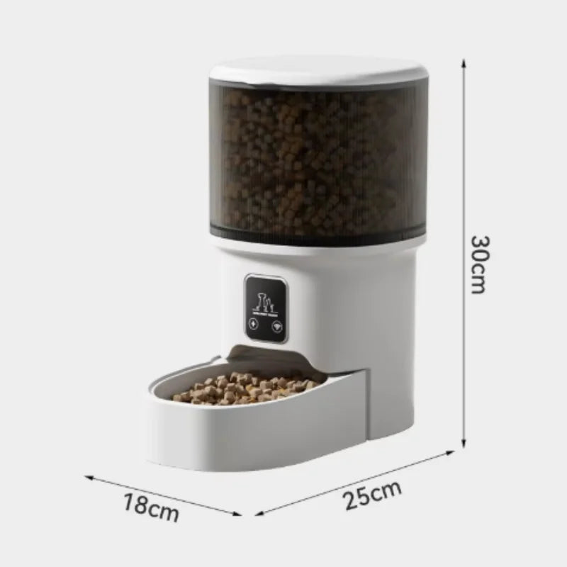 New 4L Automatic Pet Feeder WiFi Enabled Intelligent Cat And Dog Food Dispenser Smart Pet Feeder with Button Control
