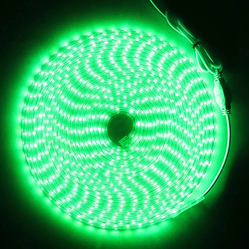 LED Strip Light 220V Waterproof Led strip High Brightness 5050 Flexible Kitchen Outdoor Garden Led Lights With Power Plug 1M-25M