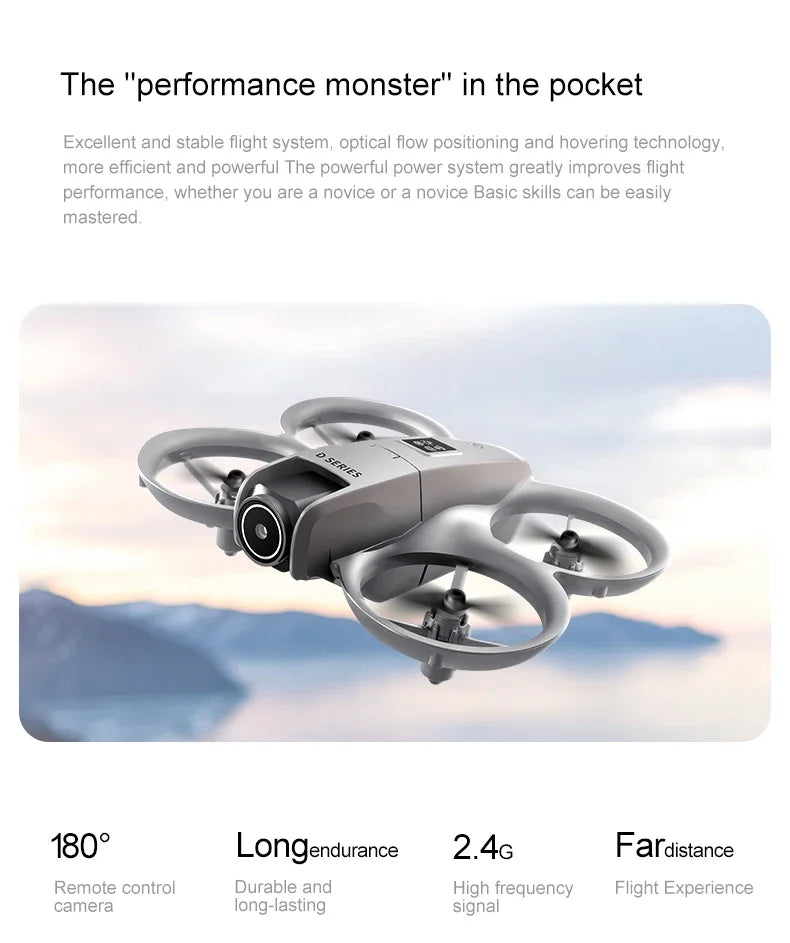 VIVO D16 Drone 8K Aerial HD Profesional Dual-camera Helicopter Optical Flow Positioning Avoidance Brushless Motor GPS Drone