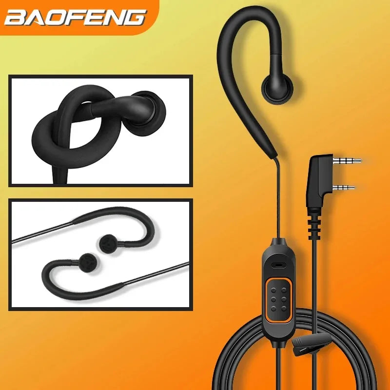 Baofeng Headset For BaoFeng UV-5R UV-13 PRO UV-S9 Plus AR-518 Mic earphone Walkie Talkie CB Ham Two Way Radio Accessories