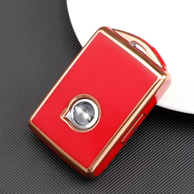 Car Remote Key Fob Case Cover for Volvo S60 S90 V90 XC40 XC60 XC90 Key TPU Protective Shell Premium Accessory