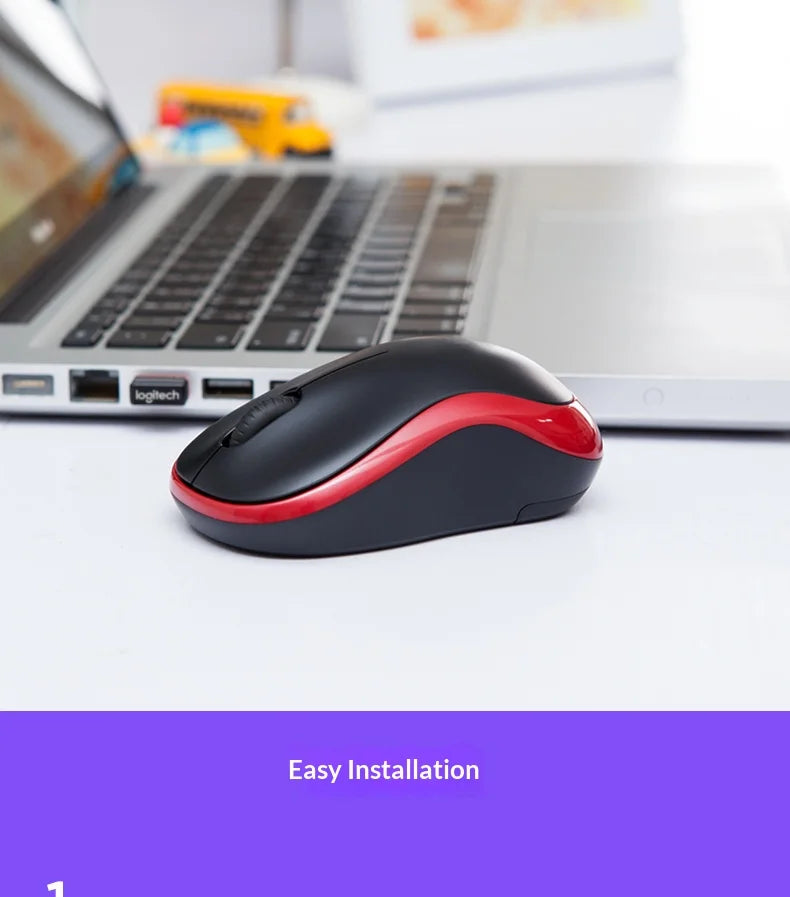 M185 Ambidextrous Wireless Mouse Small & Medium Hands Left-Hand Suitable for Office Use