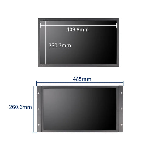 18.5 Inch 1920*1080 Industrial Touch Monitor HDMI VGA USB LCD Display VESA Wall Mount Open Frame Embedded Monitor For Equipment
