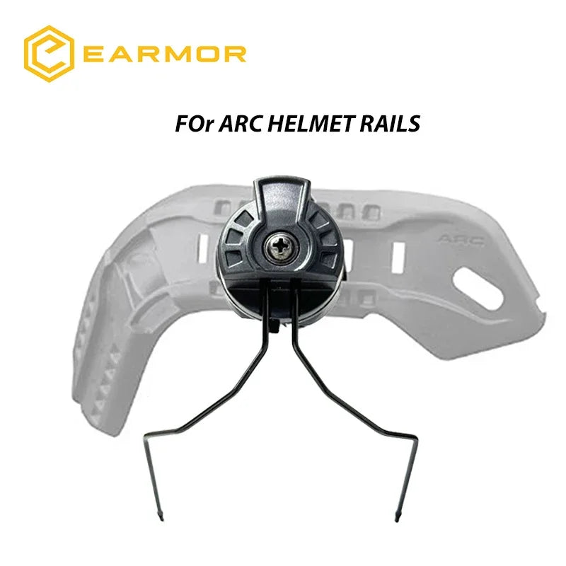 EARMOR Shooting Earmuffs Helmet Rail ARC and EXFIL Helmet Rail Adapter Tactical Headset Adapter for ARC Rail Helmet Accessories