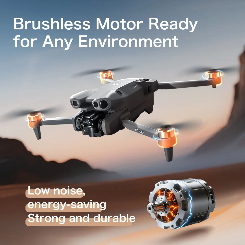New Drone With 4K Dual Cameras 4.3-inch Screen Brushless Drone WiFi Professional Aerial Photography Mini Drones RC Quadcopter