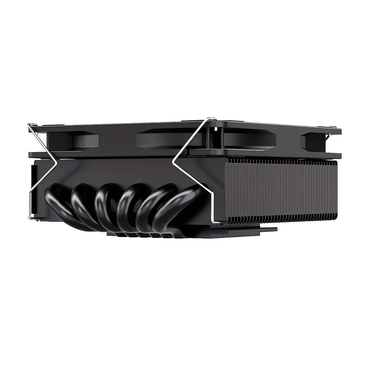TEUCER 4.5cm Low Profile CPU Air Cooler High Performance 6 Heat Pipes for Intel LGA 1700 115X/AM4 AM5 ITX Gaming CPU Radiator