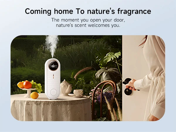 Quiet Ultrasonic Aroma Diffuser, Essential Oil Diffuser with Timer & APP Control, Small USB Diffuser for Home, Office, Bedroom