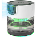 A74X-Water Based Air Purifier With Night Light, Quiet Variable Speed, Water Air Purifiers For Home, Bedroom, Office EU Plug