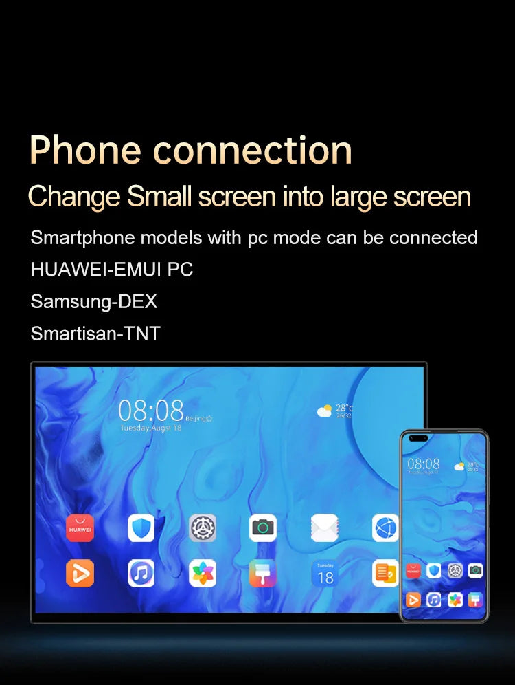 15.6inch 4K OLED Touch Screen Portable Monitor 500Nit USB-C HDMI-Compatible External 16:10 Gaming Display for Xbox Switch Laptop