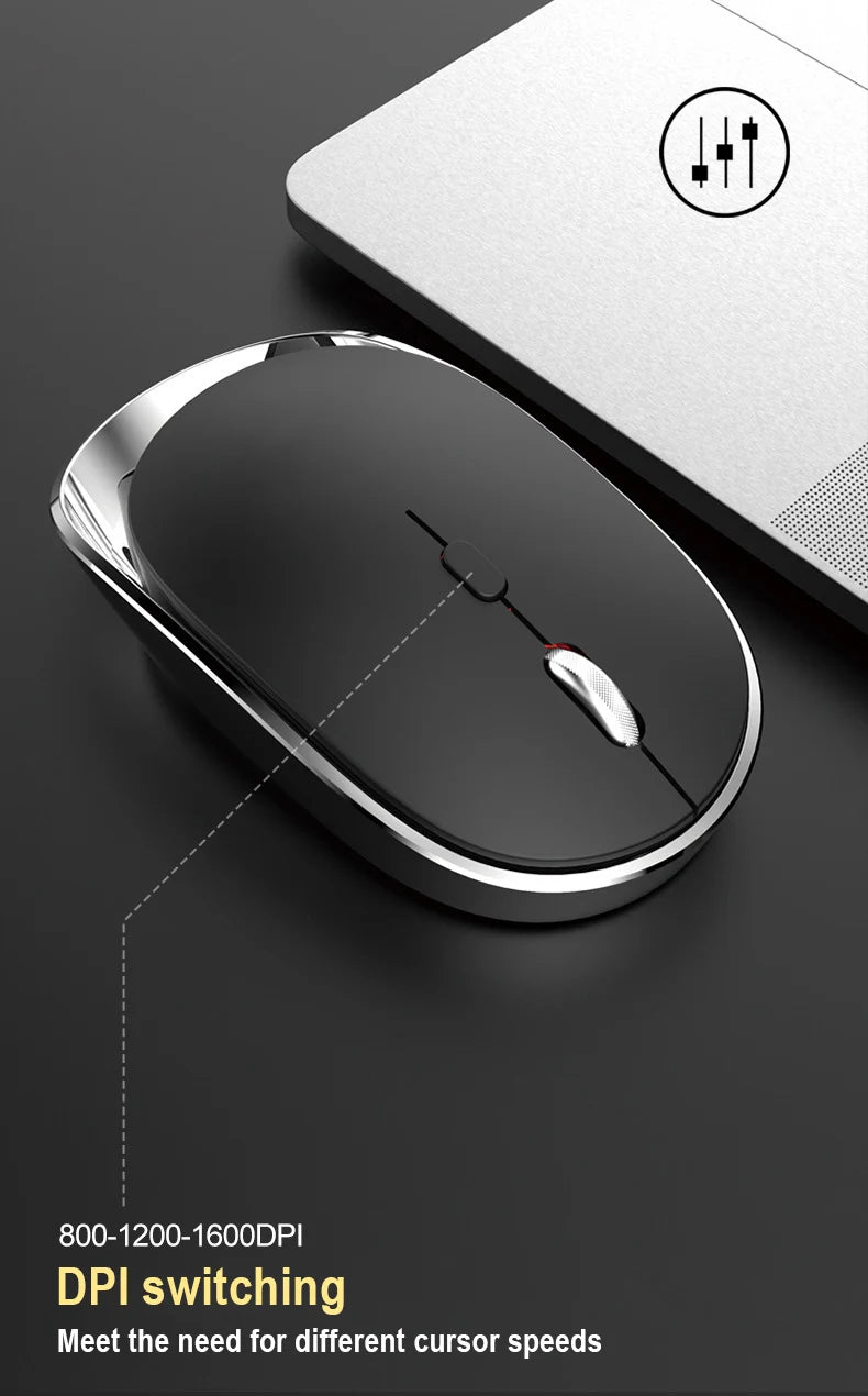 Wireless Mouse For Laptop PC Bluetooth RGB Rechargeable Mouses Wireless Computer Silent Mice LED Backlit Ergonomic Gaming Mause
