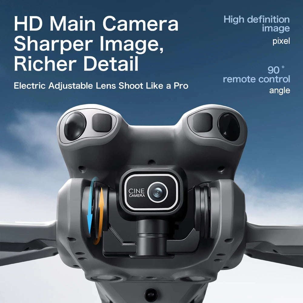 New Drone With 4K Dual Cameras 4.3-inch Screen Brushless Drone WiFi Professional Aerial Photography Mini Drones RC Quadcopter