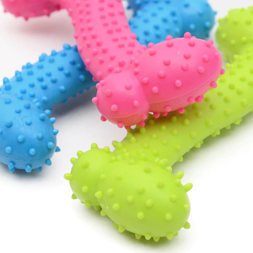 Pet Dog Toy Non-toxic Rubber Toy Teeth Cleaning Chew Training Toys Funny Nipple Ball for Cat Puppy Baby Dogs Interactive Game