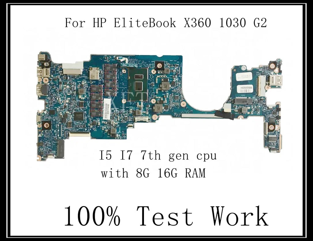For HP EliteBook x360 1030 G2 Laptop Motherboard With i5 i7 CPU 8G 16G RAM 6050A2848001-MB-A01 100% Test Work