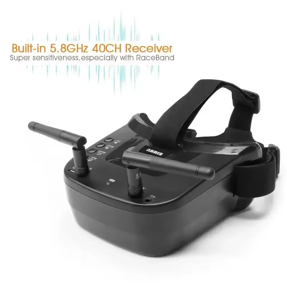 VR009 5.8G FPV Goggles 40CH 3 inch 480x320 Video Headset HD DVR Diversity FPV Goggles for Camera Drones & Accessories
