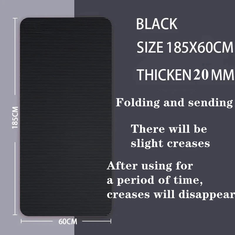 15MM-20MM Thick Yoga Mats Anti-slip Sport Fitness Blanket Exercise Yoga and Pilates Gymnastics Mat Fitness Equipment 183×60cm