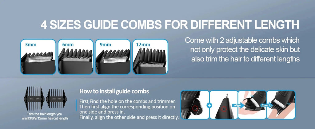 Men's Electric Groin Hair Trimmer Pubic Hair Removal Intimate Areas Body Grooming Clipper Epilator Rechargeable Shaver Razor