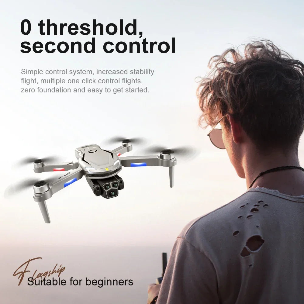 Original V888 4K Drone Three Camera HD Aerial Photography WIFI 5G Optical Localization Four-way Obstacle Avoidance New Dron