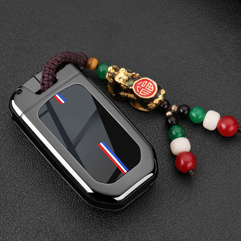 Car Key Fob Pocket Cover Case For Honda Civic CR-V HR-V Accord Jade Crider Odyssey 2015- 2018 Remote Protector Accessories