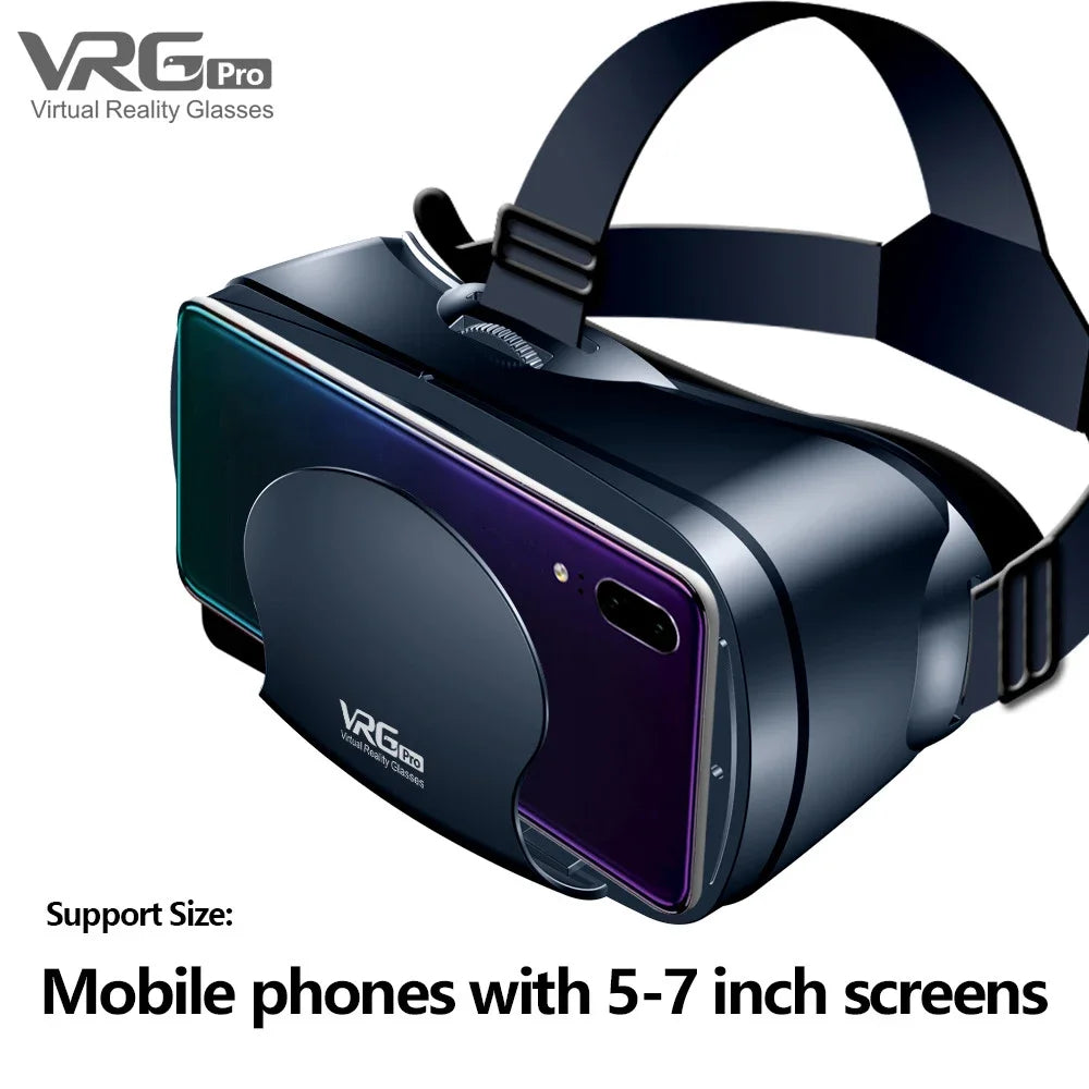 Virtual Reality Glasses 3D VR Headset Smart 7 Inches Helmet for Smartphones Phone Android iPhone Lenses Binoculars Goggles Viar