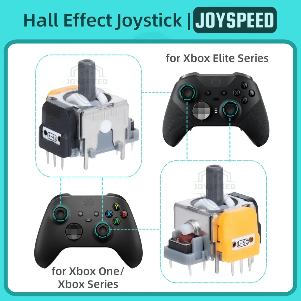 10/30pcs Hall Effect Joystick for PS5 DualSense PS4 Controller 3D Analog Stick for Xbox One Series Switch Thumbstick Accessories