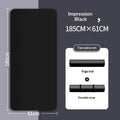 10MM Non Slip Extra Thick Yoga Mat High Density Fitness Exercise Mat Home Workout Pilates Beginner Men Women Eco Friendly Black