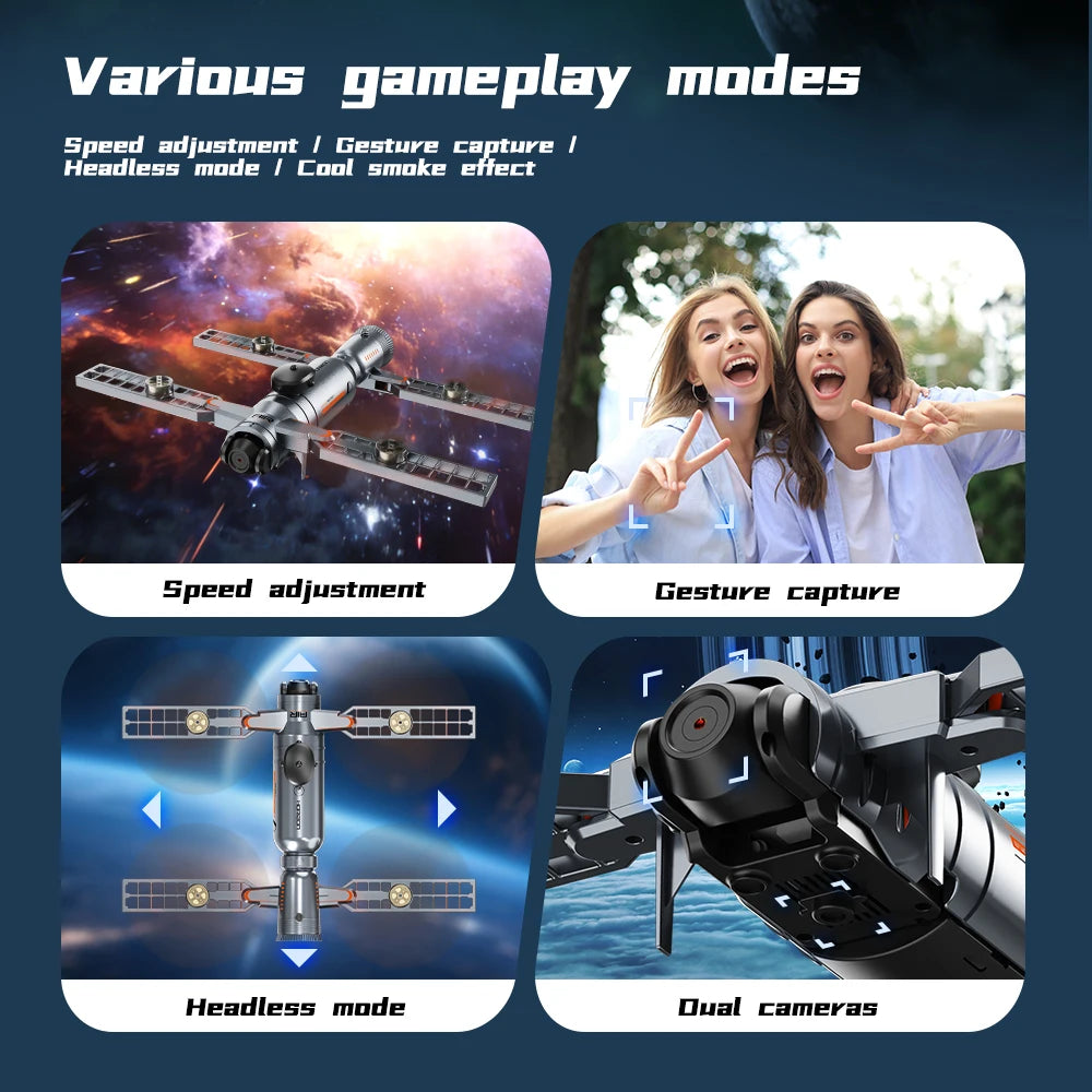 Drone Profession Obstacle Avoidance Dual Camera RC Quadcopter Dron FPV WIFI Range Remote Control Helicopter