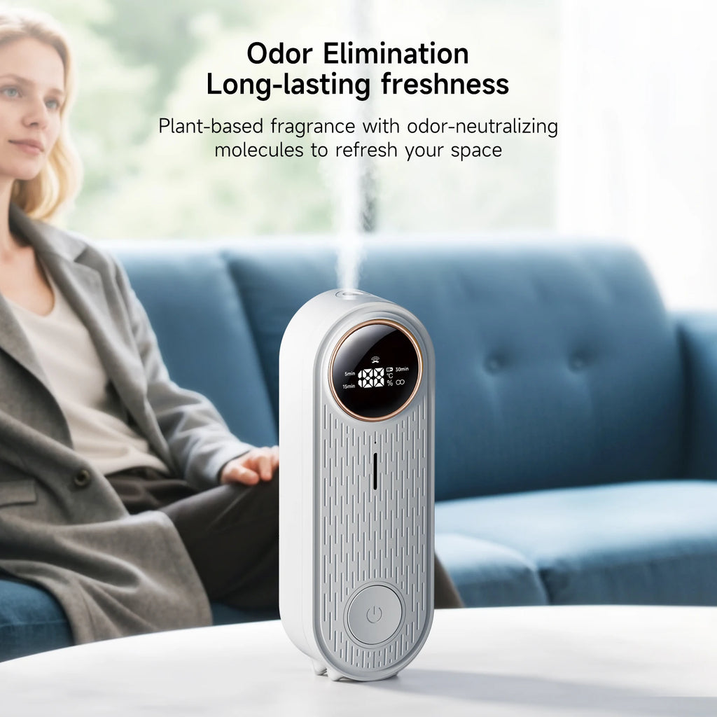 Quiet Ultrasonic Aroma Diffuser, Essential Oil Diffuser with Timer & APP Control, Small USB Diffuser for Home, Office, Bedroom