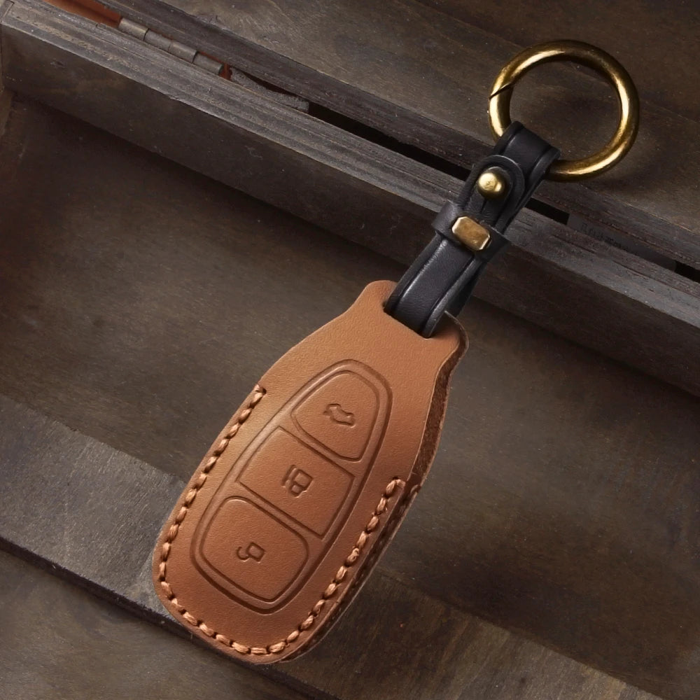 Car Key Case Cover For Ford Fiesta Focus Mondeo Ecosport Kuga Fob Remote Key Case Protector Accessories Holder Shell Keychain