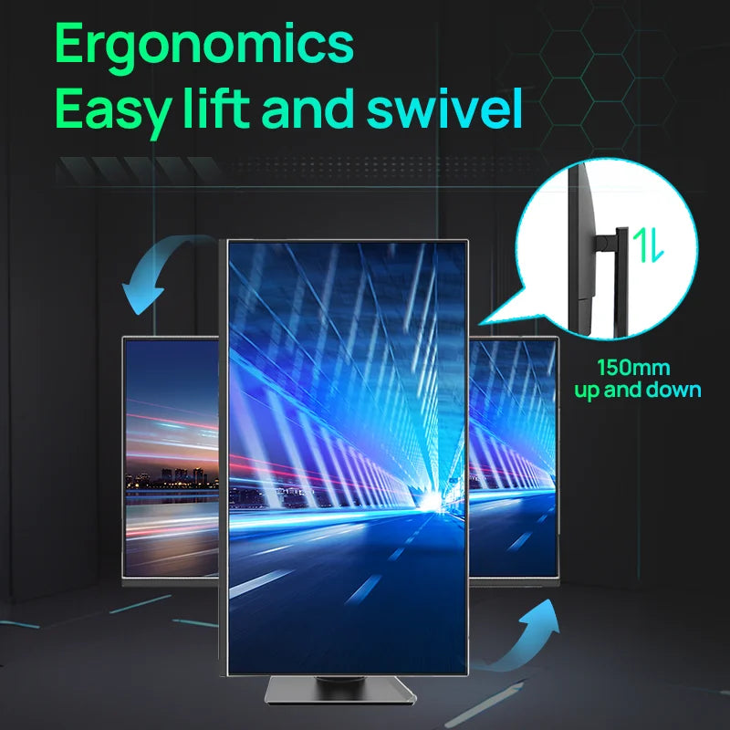 Anmite 24-inch 1080P capacitive touch computer monitor IPS 100% sRGB high color gamut professional desktop ten-point touch scree