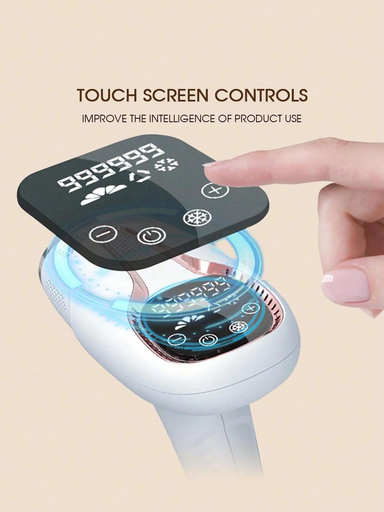 04 Painless Epilator,IPL Laser Hair Removal Device for Women and Men, 3-in-1 At-Home for Whole Body, Face, Armpits, Bikini, Arms