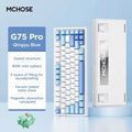 G75 Pro Mechanical Keyboard Customized Tri-mode Wireless RGB Hot Swap 8000mAh PBT Gasket Bluetooth E-sports For PC Gaming