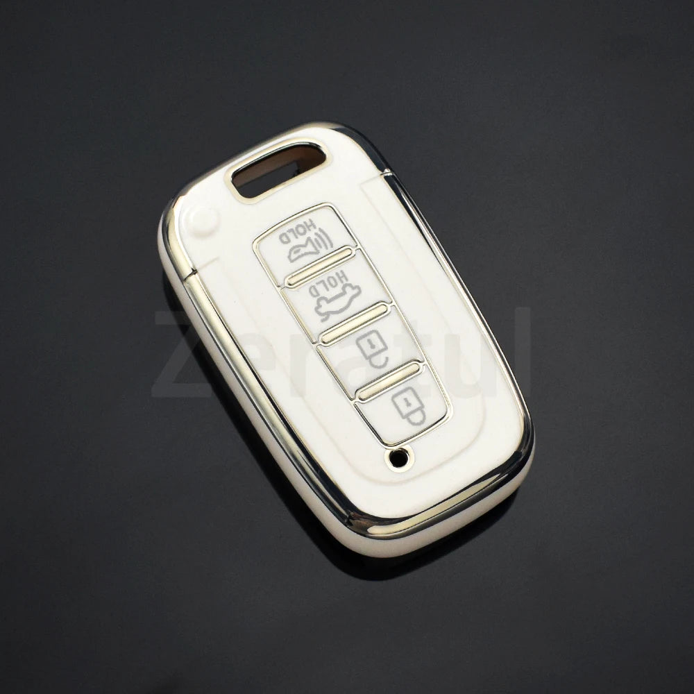 Car Key Case Cover Shell Fob 4 Buttons For Kia Hyundai EQUUS Optima K5 Forte Opirus Rohens Ix35 SOUL SORENTO MOHAVE Borrego