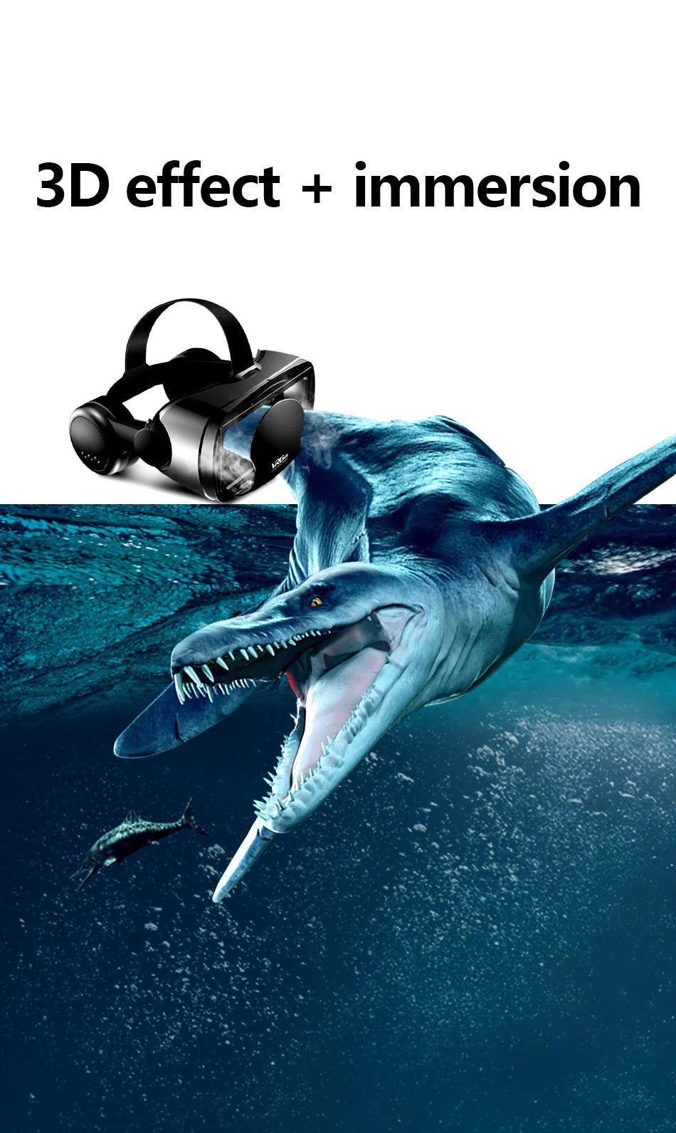 VRG Pro Viar VR Glasses 3D Virtual Reality Headset Helmet Goggles Device Lenses For Smartphone Phone Smart Hedset Gogle Children