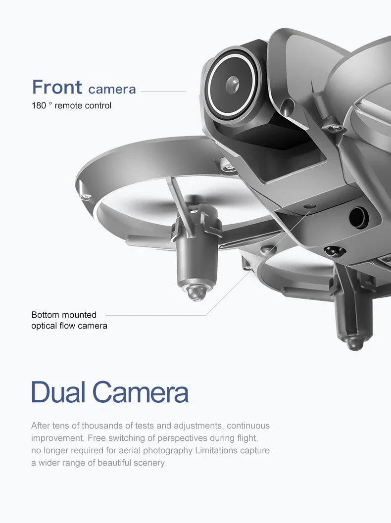 VIVO D16 Drone 8K Aerial HD Profesional Dual-camera Helicopter Optical Flow Positioning Avoidance Brushless Motor GPS Drone