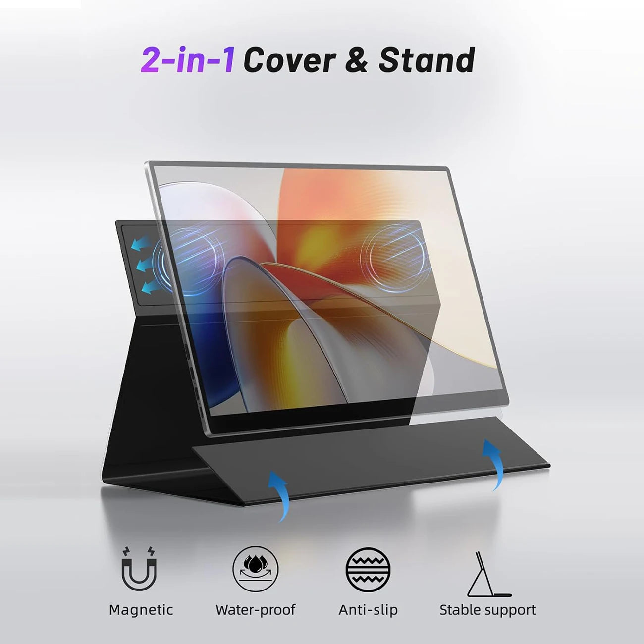 SIBOLAN 15.6" 4K OLED Portable Monitor UHD Matte Metal External Screen with 100% sRGB USB C HDMI for Phone,Laptop,Mini PC,PS4/5