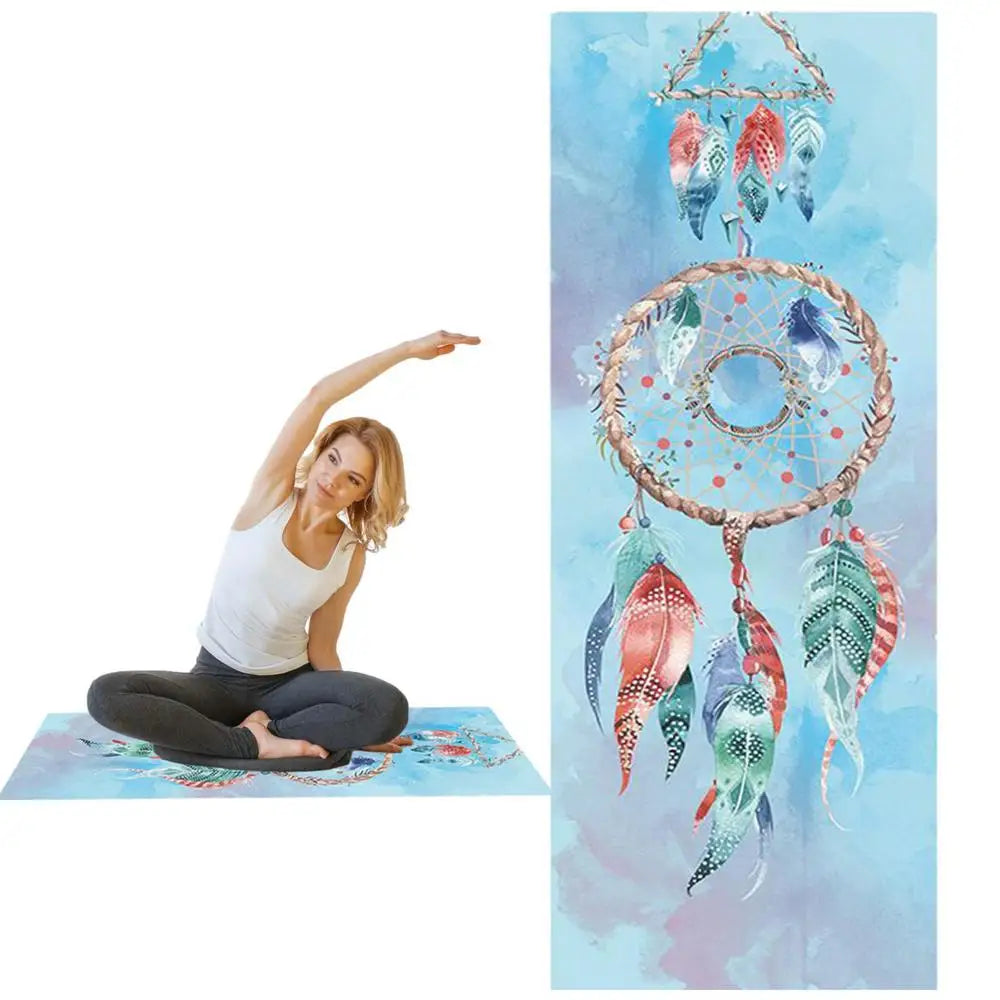 Yoga Towel Mat Sized Active Dry Non-slip Travel Beach Towel Microfiber Sweat Absorbent BeachEssentials For Hot Yoga Pilates