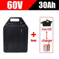 60V 20Ah-40Ah Electric Motorcycle Li-ion Battery Pack 2000W for Harley Two Wheel Foldable Citycoco Electric Scooter,Free Charger