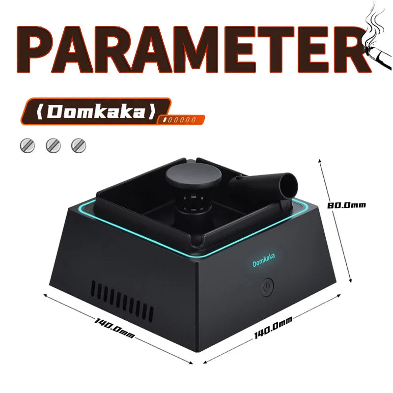 Mini Air Purifier Household Desktop Air Purifier Cigarettes Smoke Gas Ash Filtration Ashtray with Negative Ion Air Purification