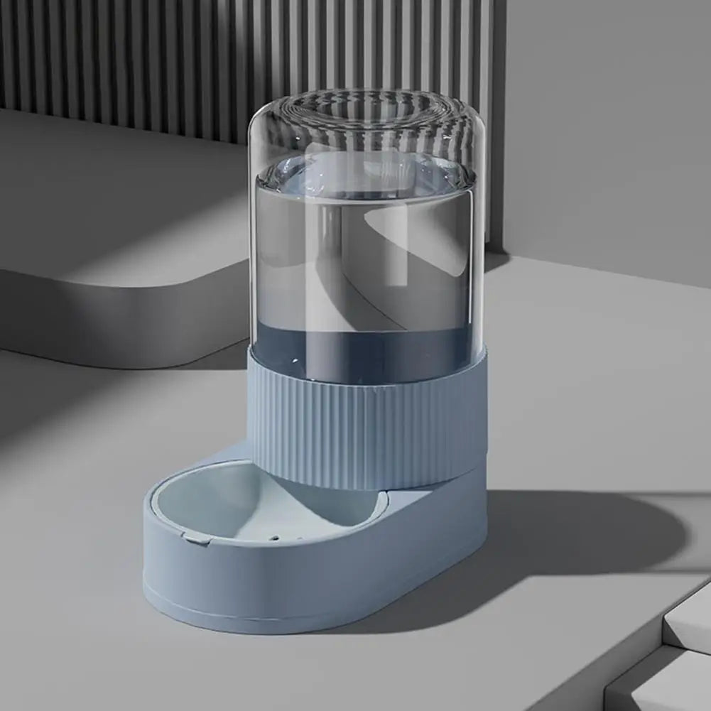A  Automatic Cat Feeder Automatic Pet Feeder Water Dispenser Set for Cats Dogs 2-in-1 Food Bowl with Stainless Steel Insert