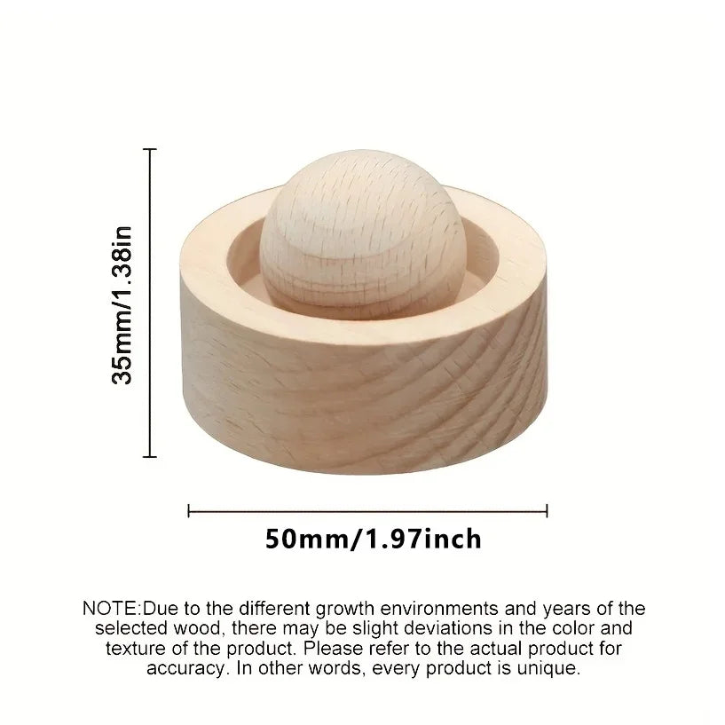 Car & Home Essential Oil Diffuser - Made of Wood Mini Cute Natural Fragrance Diffuser Suitable for Bedroom Living Room Bathroom