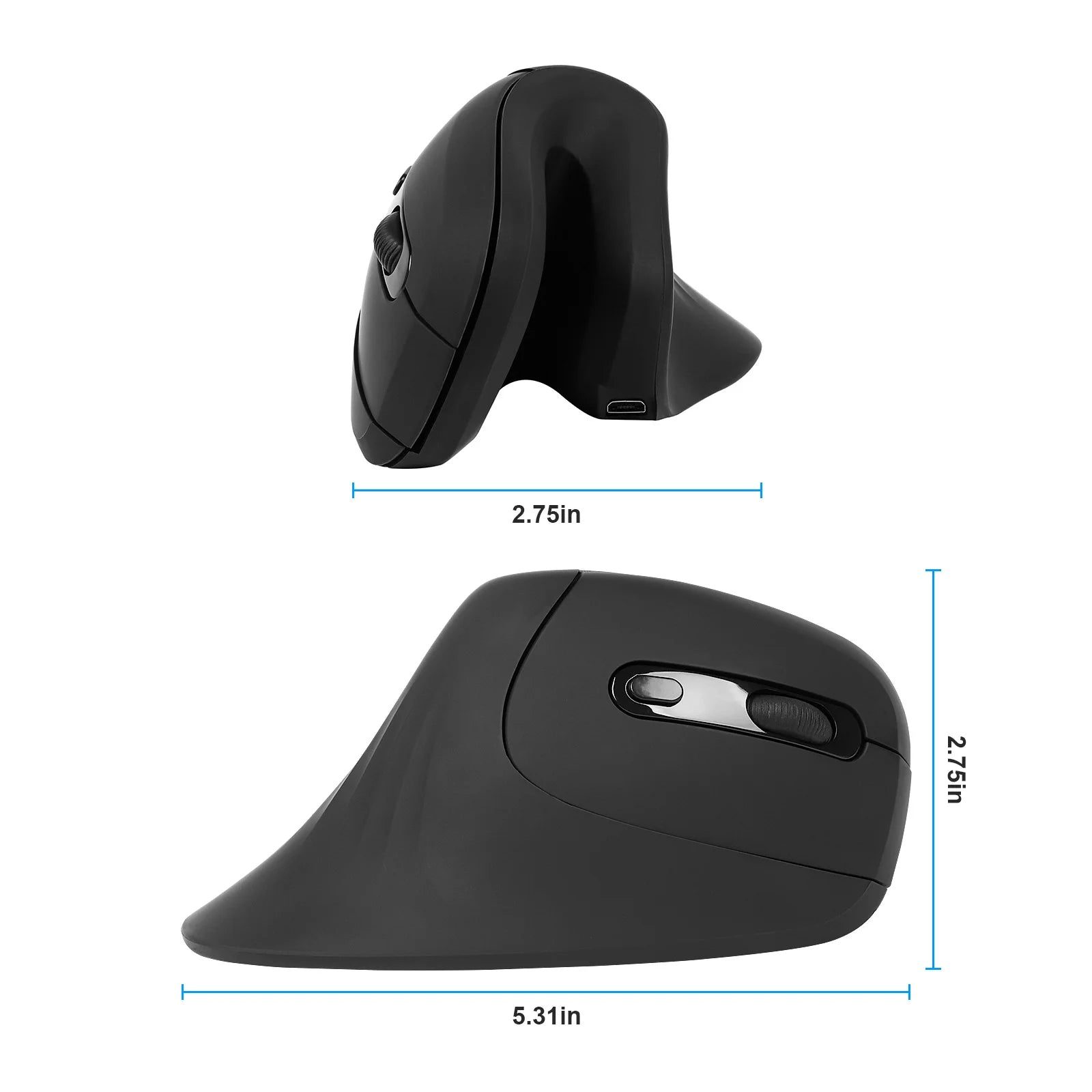 Wireless Vertical Mouse Wired USB Computer Gaming Mice Optical 2.4G Silent Gamer Ergonomic Mause For Laptop PC Windows Tablet