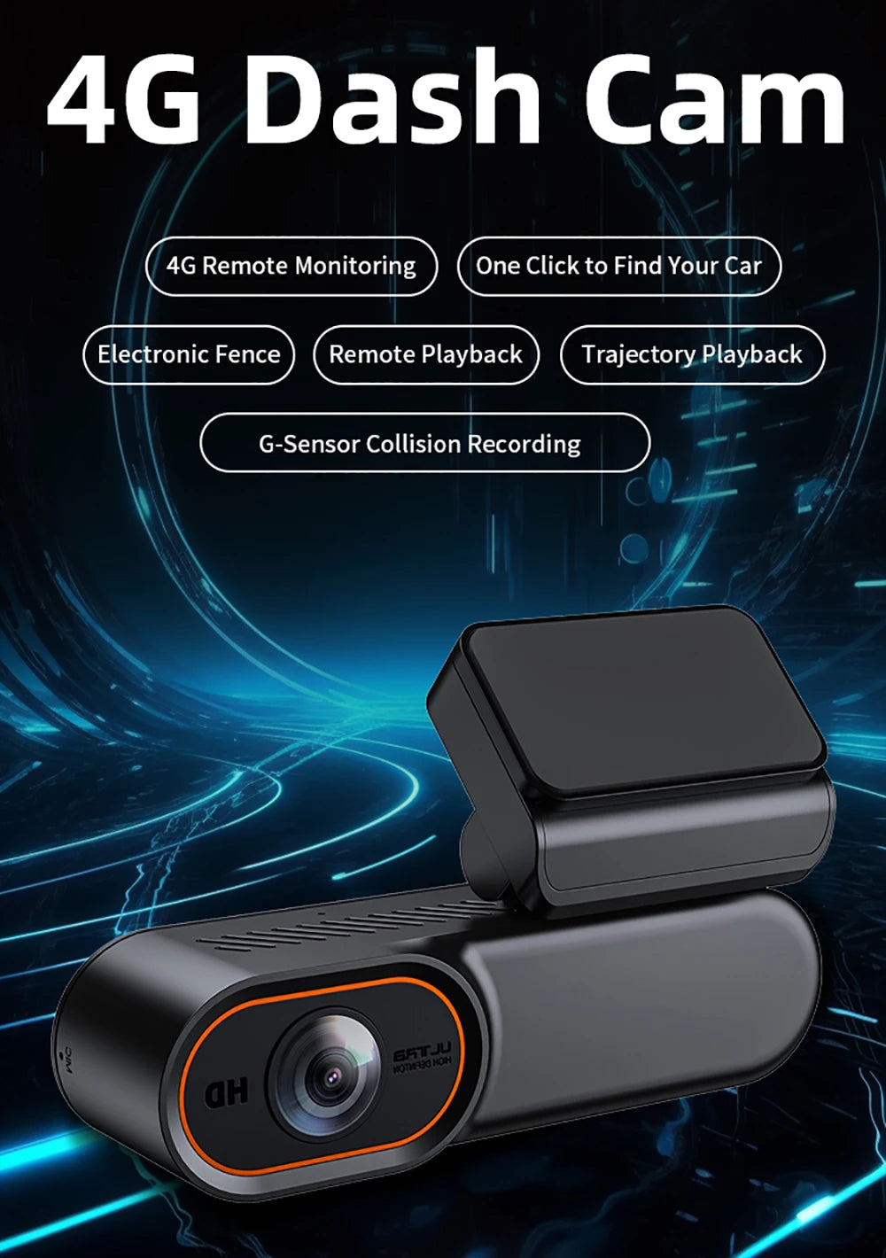 PEGATISAN 4K 4G Cam Mini Sentinel Mode CAR DVR 1080P Black Box Room OBD Parking Monitor Night Vision Camera OBD Connection