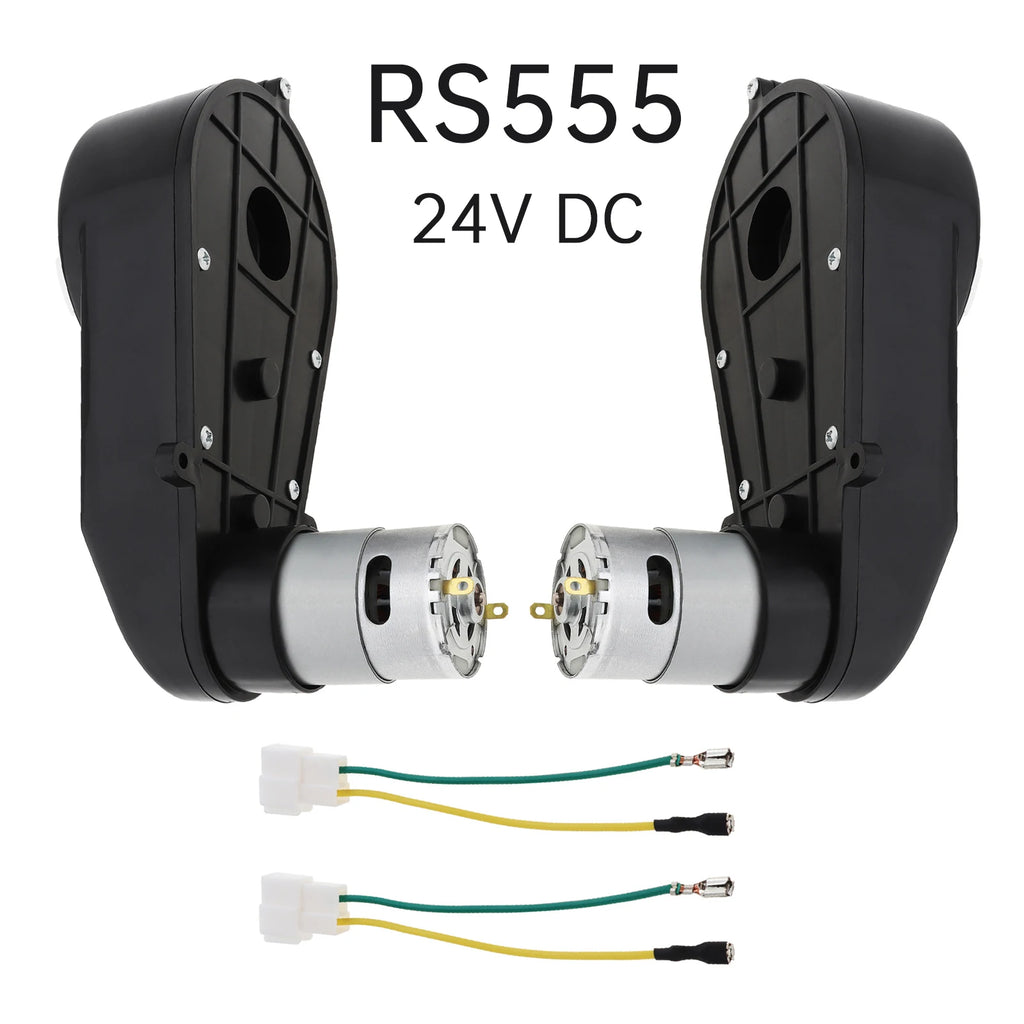 2pcs RS555 Kids Ride On Toys Car Motor Gearbox 24V 18000-40000RPM Car Wheels Gearbox High Speed DC Motor for Remote Control Car