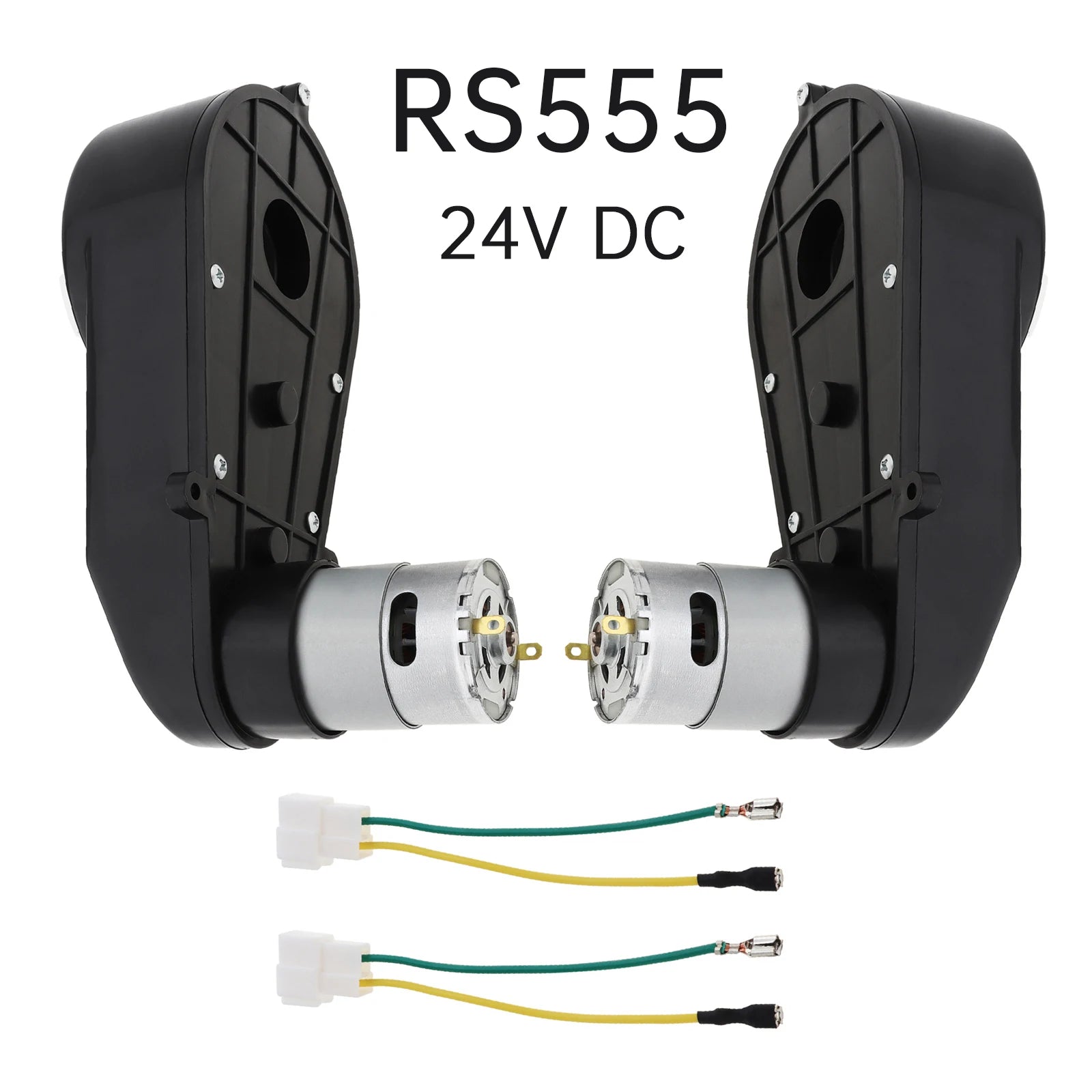 2pcs RS555 Kids Ride On Toys Car Motor Gearbox 24V 18000-40000RPM Car Wheels Gearbox High Speed DC Motor for Remote Control Car