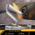 TV Monitor Mount Single PC Monitor Mount Stand Gas Spring Adjustable Arms with VESA 75/100mm, 13-32 Inch Screen Compatibility
