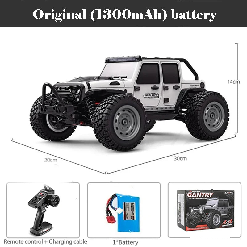 1:16 80km/h Brushless RC Drift Car With LED Lights 4WD Electric High Speed Racing Remote Control Monster Truck for Kids Adults