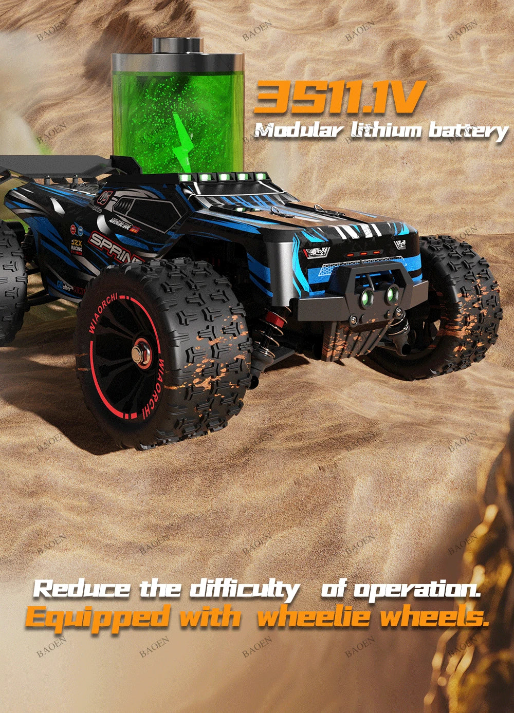 4WD Remote Control Car Off Road 4x4 RC High Speed Buggy Truck Super Brushless 50 or 85KM/H Fast Drift Racing Toy Kids Adults