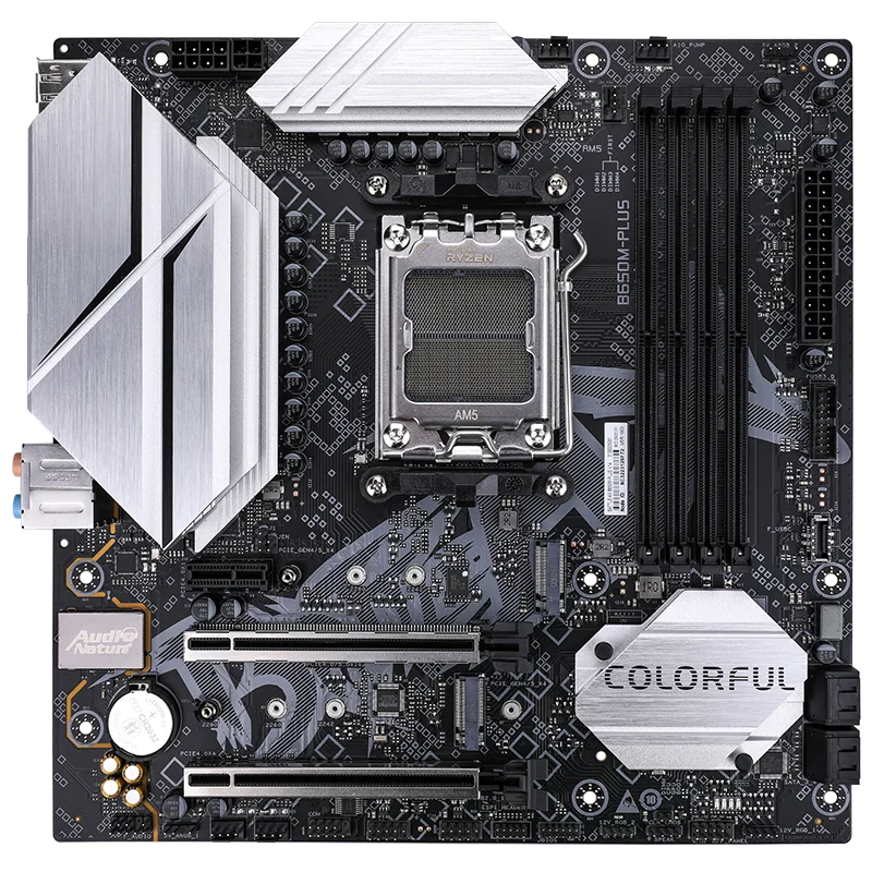 colorful brand amd b650 motherboard 4 dimms RTL8125BG 2.5Gbit lan BATTLE-AX B650M-PLUS V14 from brazil