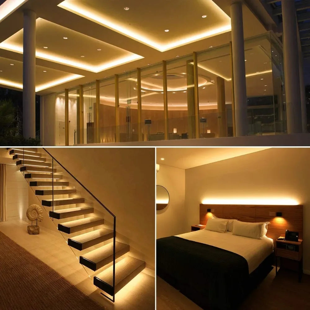 LED Strip Light 16.4FT 3AA Battery Power Flexible LED Light Strip DIY Home Decoration For TV Backdrop Bedroom Kitchen Lighting