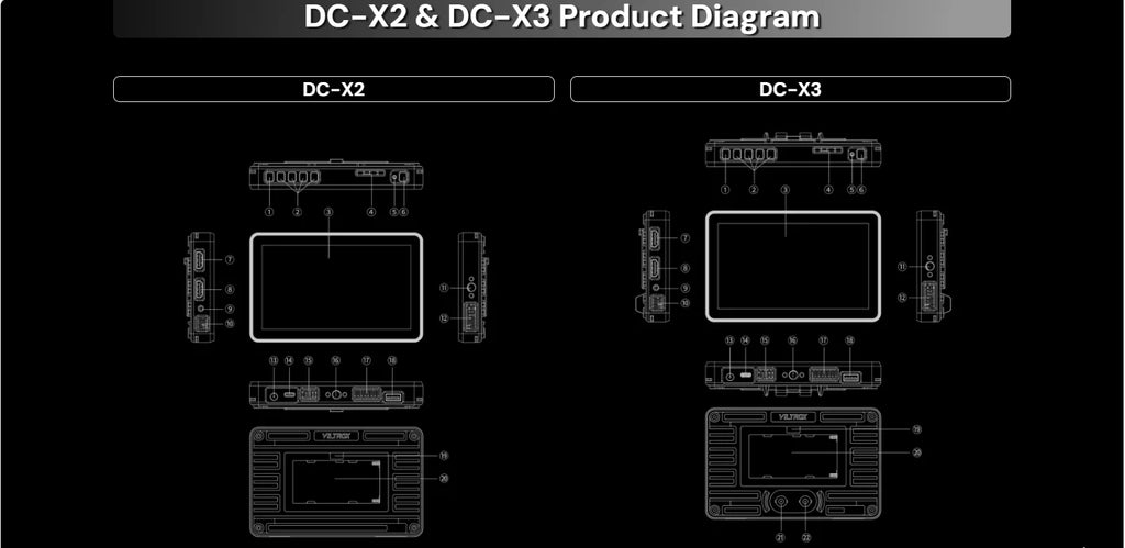Viltrox DC-X2 DC-X3 Portable Monitor 6 Inch 2000 Nits 4K Touch Screen Profissional Photographic HD FHD Camera Monitor for Video